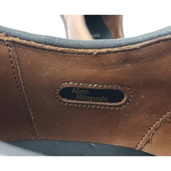 Allen Edmonds Fifth Avenue Men’s Cap Toe Oxford Walnut Leather Shoes 11.5 C - Picture 9 of 13